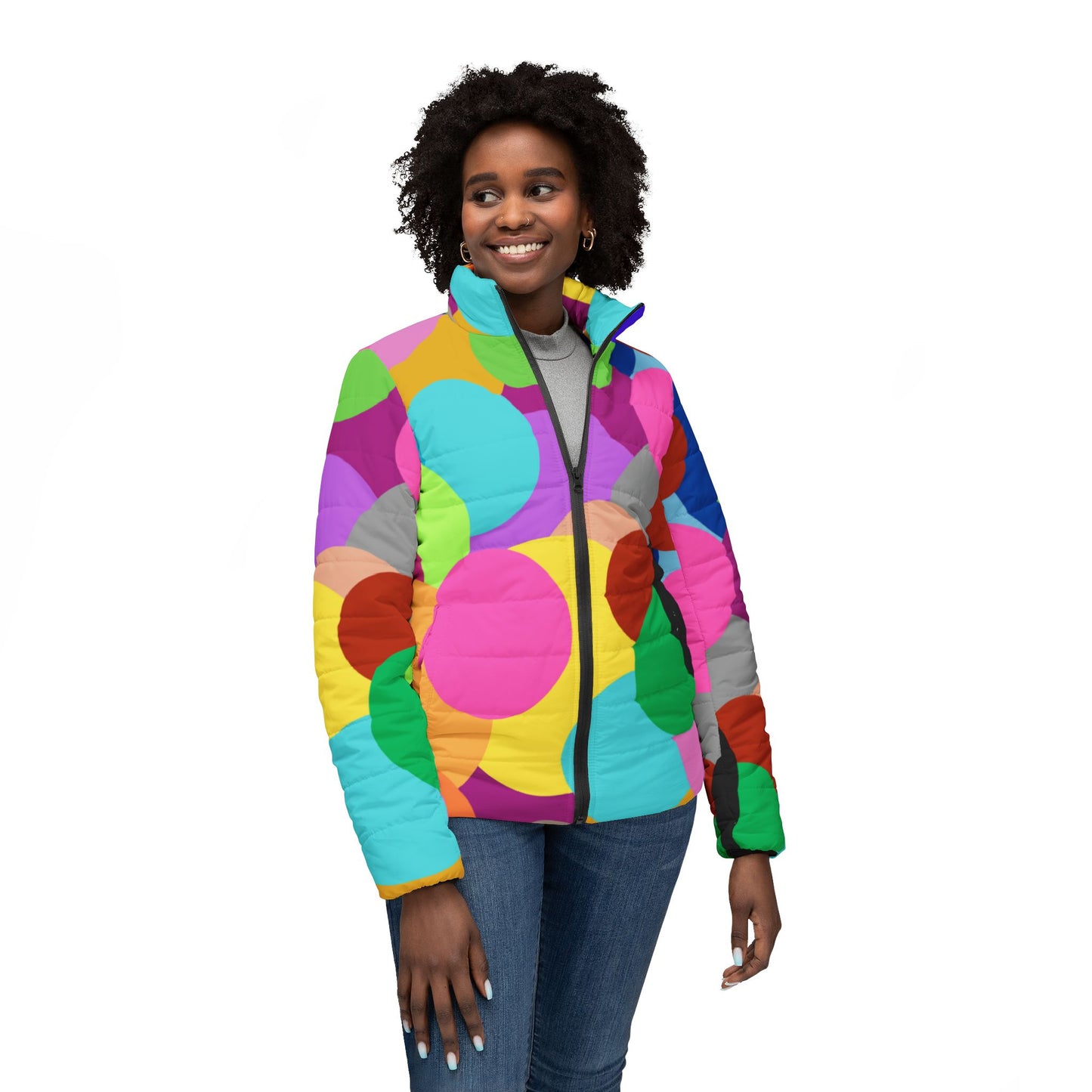 Women’s Puffer Jacket (AOP)