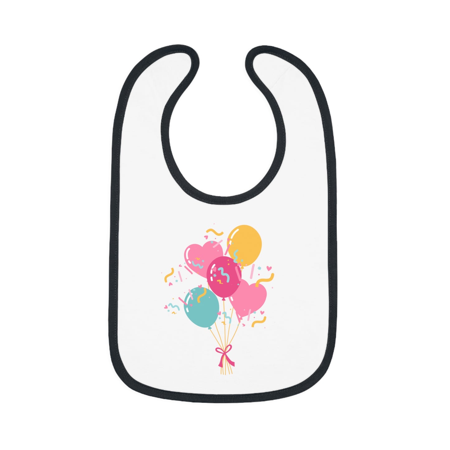 Baby Contrast Trim Jersey Bib