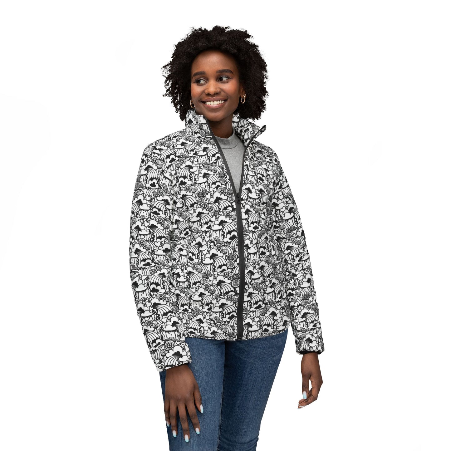 Women’s Puffer Jacket (AOP)