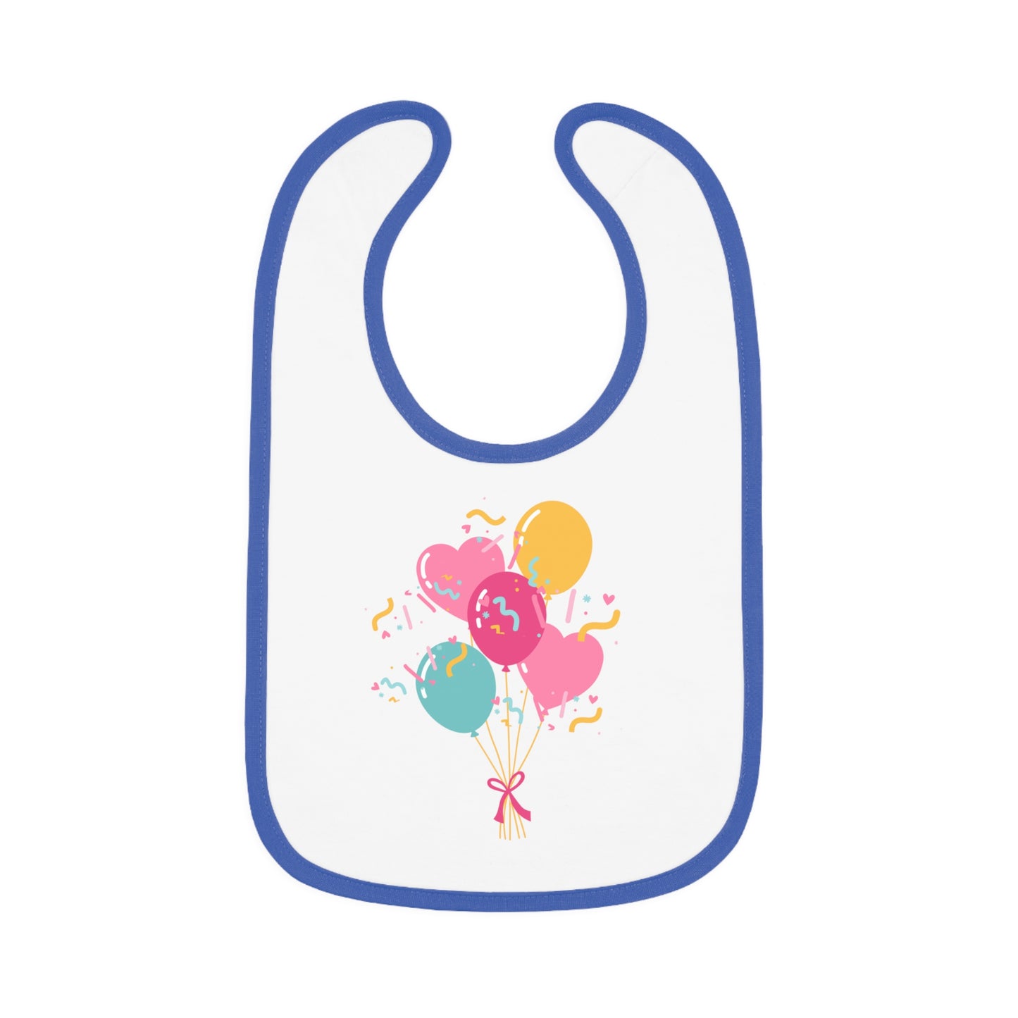 Baby Contrast Trim Jersey Bib