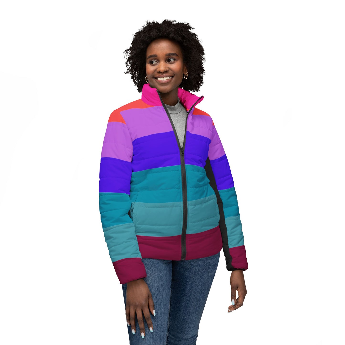 Women’s Puffer Jacket (AOP)