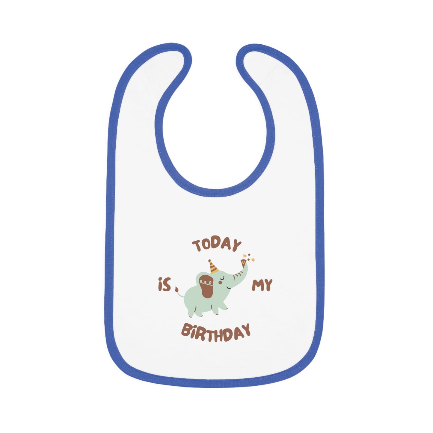 Baby Contrast Trim Jersey Bib