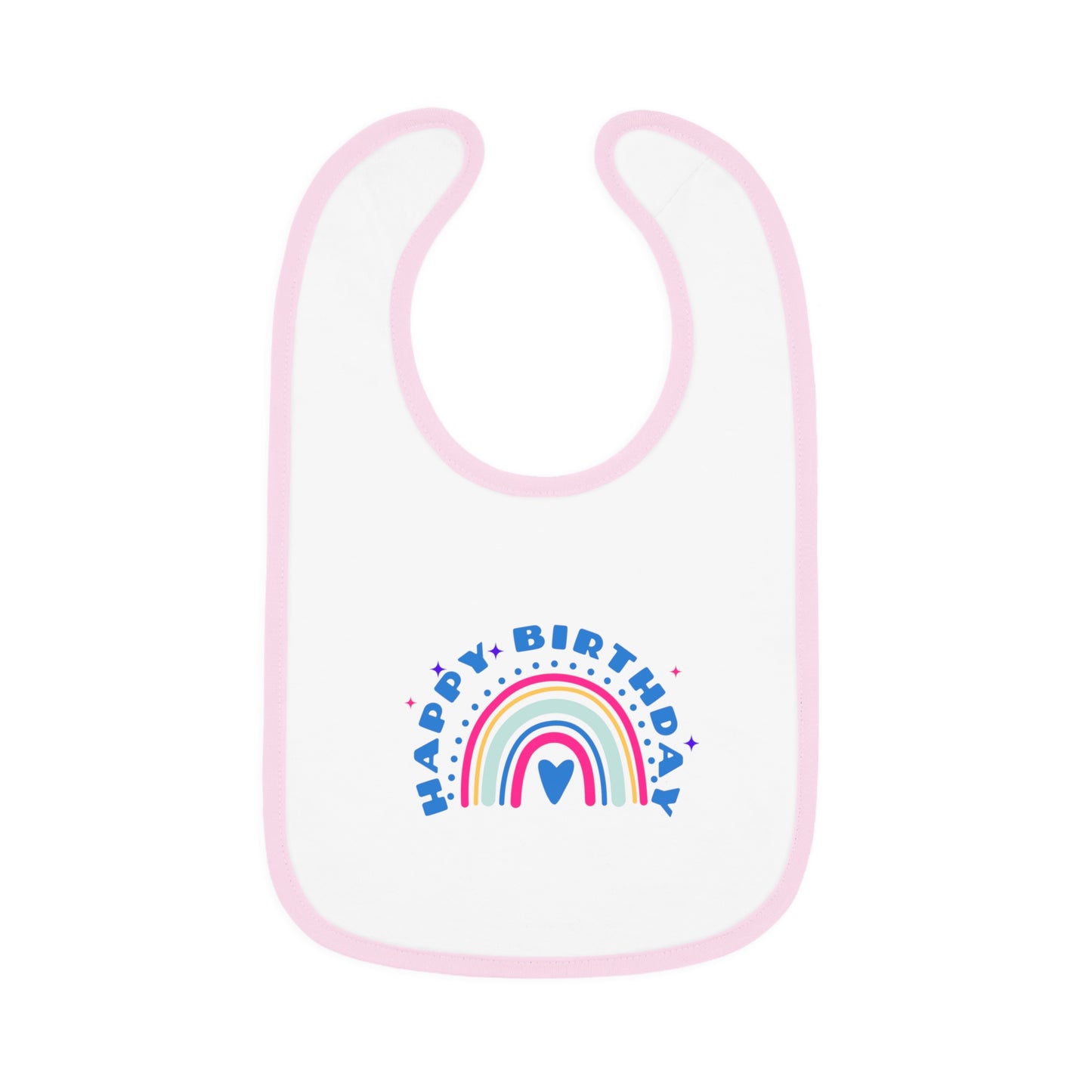 Baby Contrast Trim Jersey Bib